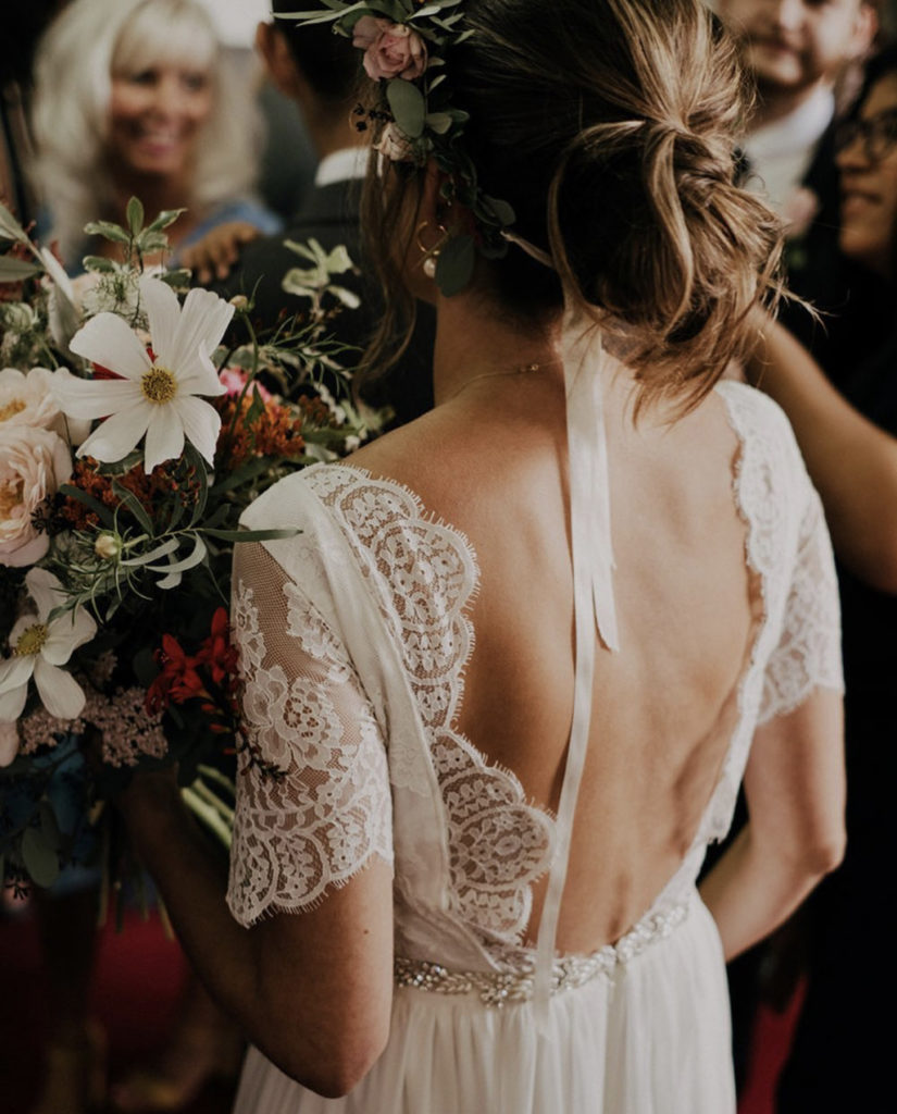 Lace wedding dress by Luna Bride