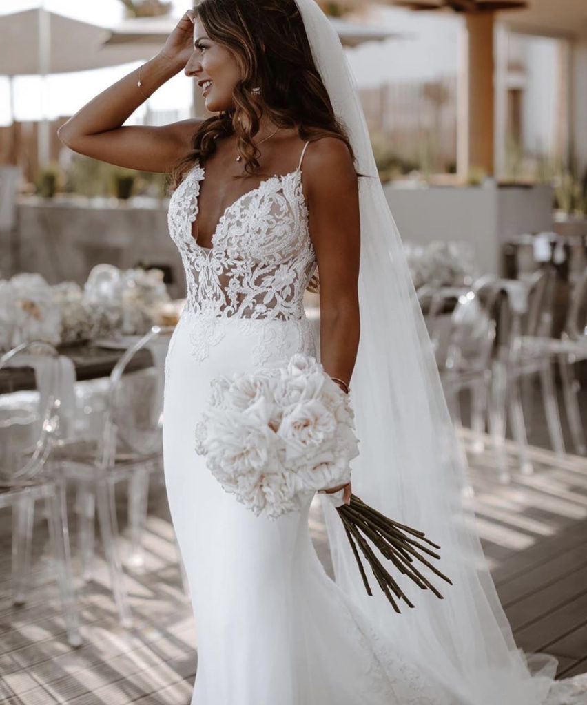 Lace wedding gown by Olivia Grace Bridal