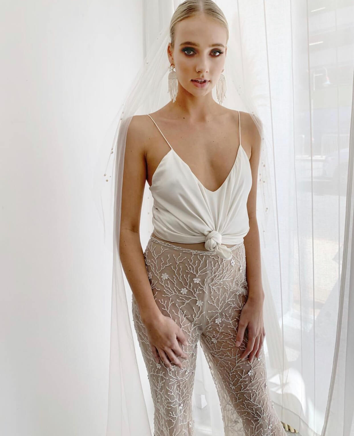 Unconventional Bridal Styles with Wedding Pants Instead of Gown