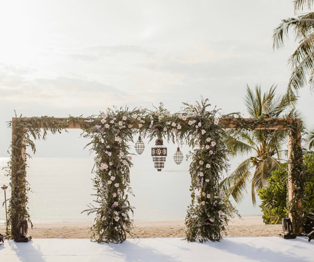 wedding arch in Thailand